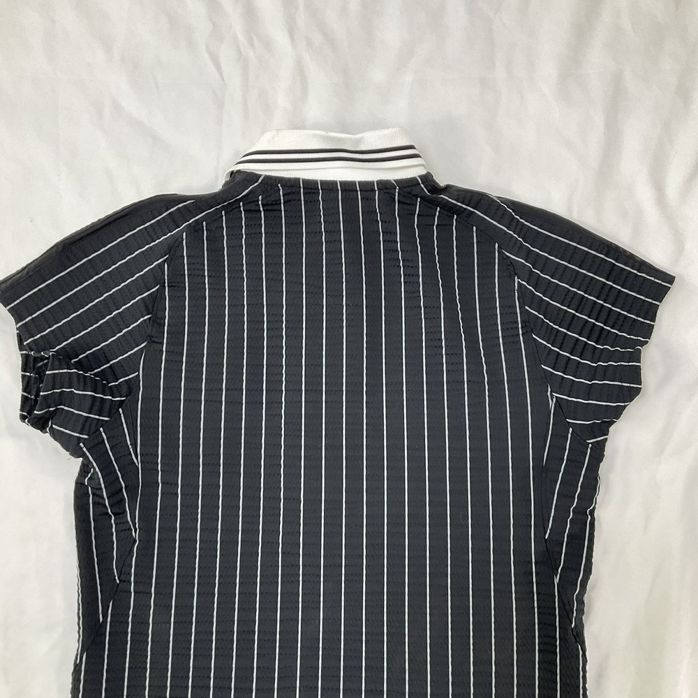 Inphorm Women Black/White Stripe Tennis Golf Pickle Ball Textured Sz S Sport 552 - Picture 4 of 12